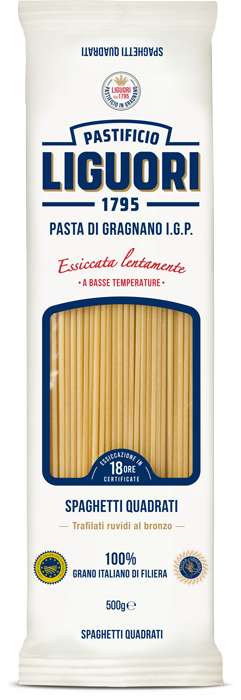 Spaghetti Quadrati con moscardini